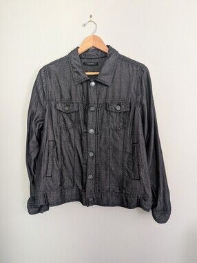 Tahari | Women's Medium | Jacket Shirt | NWOT | Super Soft | Blackish Tone